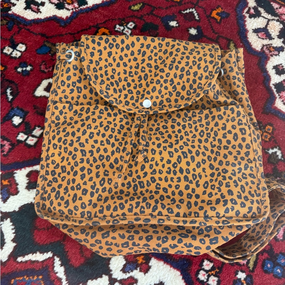BAGGU Leopard Print Backpack